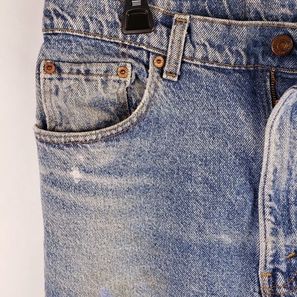Levi Strauss 505 Deniem Jeans W36 x L32 Vint. Fade - Picture 7 of 8